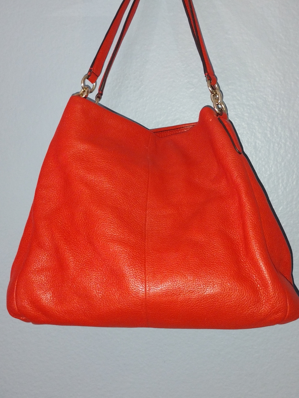 Coach Red Leather Shoulder Bag - Picture 2 of 8